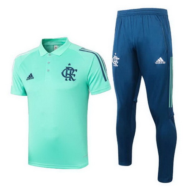 Polo Flamengo Conjunto Completo 2020 2021 Verde